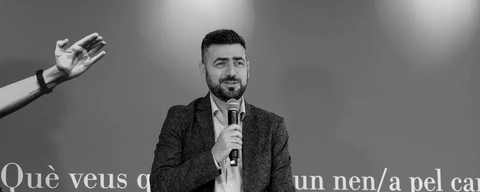 Sergio Aguilar presentando la campaña de abonos del RCD Espanyol en el RCDE Stadium